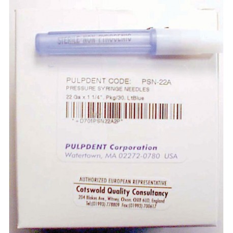 Pressure syringe needles 22ga (30/pk)