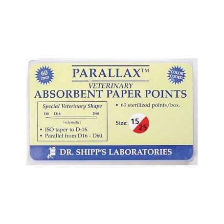 Parallax paper point 60mm Set (#15-#140) 20 ea sz