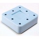 Magnetic bur block & lid, small, (blue) (hol 8 FG | RA)