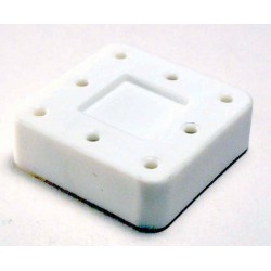Magnetic bur block & lid, small, (white) (hol 8 FG - RA)