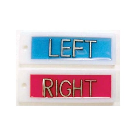 X-Ray film markers 'Left' and 'Right' (2/Set)